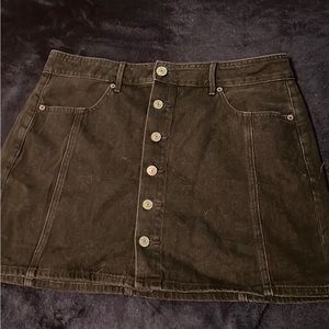 Button up Jean Skirt